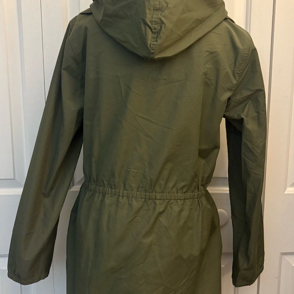 Kate Spade Olive Double-Breasted Trench Coat - Picture 6 of 12